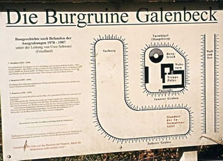 Plan von de Burgruine