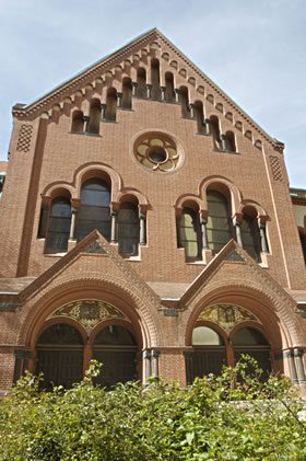 De Synagoge vun buten. Quelle: Jüdische Kulturtage 2007 