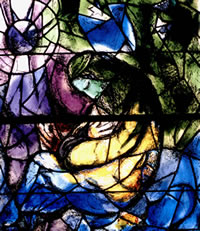 Chagall: Gott sprickt to Hesekiel in'n Droom