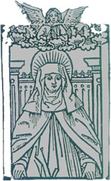 De Hillge Birgitta. Holtsnitt vun 1496
