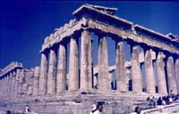 De Parthenontempel op de Akropolis
