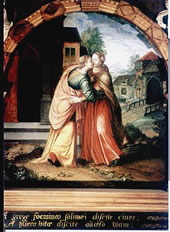 Maria un Elisabeth. Bild in'n Lettner